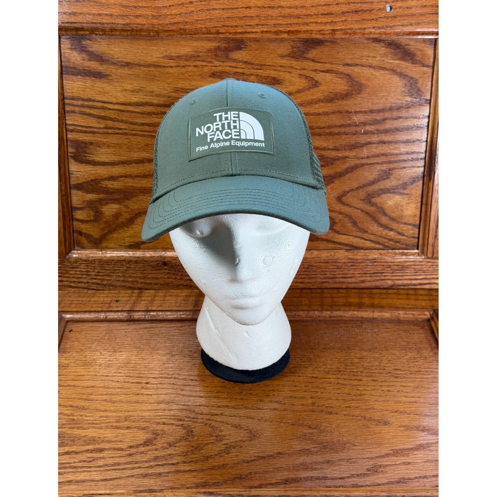 The North Face Mudder Trucker Hat Olive Green Fine Alpine Equipment Snapback Cap